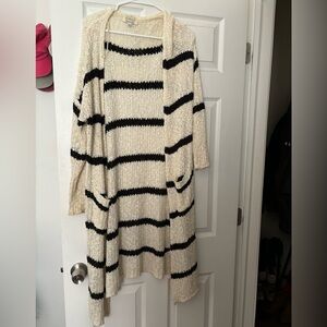 Striped Knit Cardigan